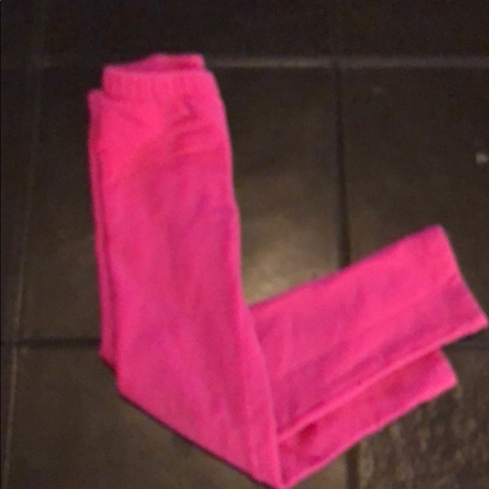 Gap flannel pink leggings